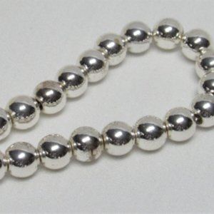 Pretty Shiny CHAPS SILVER BEAD Toggle Bracelet